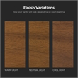 OVE Xander 24 in. Warm Walnut Bathroom Vanity with White Countertop
