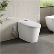 OVE Bradley ADA Dual-Flush Hands-Free Smart Bidet Toilet with White Trim