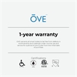 OVE Bradley ADA Dual-Flush Hands-Free Smart Bidet Toilet with White Trim