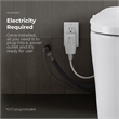 OVE Bradley ADA Dual-Flush Hands-Free Smart Bidet Toilet with White Trim
