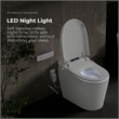 OVE Bradley ADA Dual-Flush Hands-Free Smart Bidet Toilet with White Trim