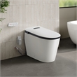 OVE Bradley ADA Dual-Flush Hands-Free Smart Bidet Toilet with Black Trim