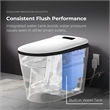OVE Bradley ADA Dual-Flush Hands-Free Smart Bidet Toilet with Black Trim