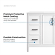 OVE Solas 36 in. Bathroom Vanity in Pure White with White Countertop