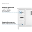 OVE Solas 48 in. Bathroom Vanity in Pure White with White Countertop
