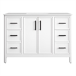 OVE Solas 48 in. Bathroom Vanity in Pure White with White Countertop