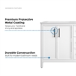 OVE Solas 60 in. Bathroom Vanity in Pure White with White Countertop