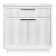 OVE Xander 36 in. Pure White Bathroom Vanity with Matte Black Hardware