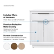 OVE Xander 60 in. Pure White Bathroom Vanity with Matte Black Hardware
