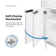 OVE Xander 60 in. Pure White Bathroom Vanity with Matte Black Hardware