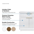 OVE Xander 36 in. Pure White Bathroom Vanity with Brushed Gold Hardware