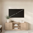 OVE Albert 61 in. Modern Media Console in Light Oak