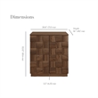 OVE Alana 29 in. Accent Cabinet in Warm Walnut
