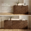 OVE Alana 29 in. Accent Cabinet in Warm Walnut