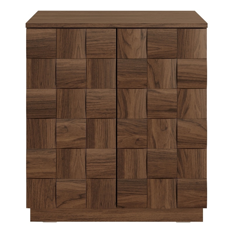 OVE Alana 29 in. Accent Cabinet in Warm Walnut