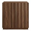 OVE Albert 31 in. Modern Fluted Accent Cabinet in Warm Walnut