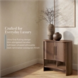 OVE Sarah 32 in. Modern Accent Cabinet in Warm Walnut with Wood Hardware