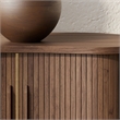 OVE Sarah 32 in. Modern Accent Cabinet in Warm Walnut with Wood Hardware