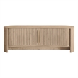 OVE Sarah 59 in. Media Console in Light Oak with Wood Hardware