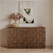 OVE Alana 29 in. Set of 2 Accent Cabinets in Warm Walnut