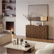OVE Alana 29 in. Set of 2 Accent Cabinets in Warm Walnut