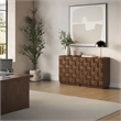OVE Alana 29 in. Set of 2 Accent Cabinets in Warm Walnut