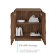 OVE Alana 29 in. Set of 2 Accent Cabinets in Warm Walnut