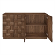 OVE Alana 29 in. Set of 2 Accent Cabinets in Warm Walnut