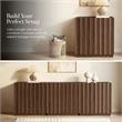 OVE Albert 31 in. Set of 2 Accent Cabinets - Warm Walnut