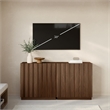 OVE Albert 31 in. Set of 2 Accent Cabinets - Warm Walnut