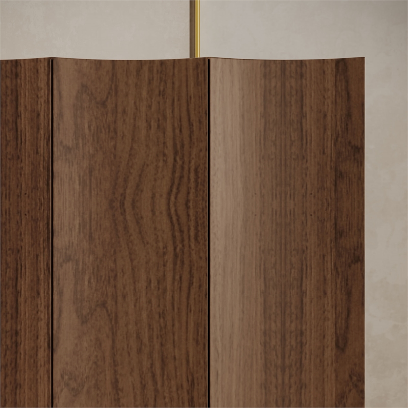 OVE Albert 31 in. Set of 2 Accent Cabinets - Warm Walnut