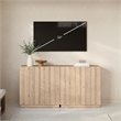 OVE Albert 31 in. Set of 2 Accent Cabinets in Light Oak