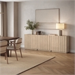 OVE Albert 31 in. Set of 3 Accent Cabinets in Light Oak