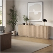 OVE Albert 31 in. Set of 3 Accent Cabinets in Light Oak