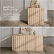 OVE Albert 31 in. Set of 3 Accent Cabinets in Light Oak