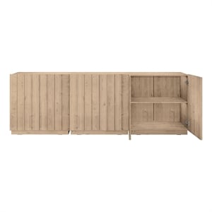 OVE Albert 31 in. 3-Piece Accent Cabinets in Light Oak