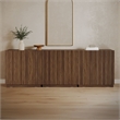 OVE Albert 31 in. Set of 3 Accent Cabinets - Warm Walnut