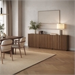 OVE Albert 31 in. Set of 3 Accent Cabinets - Warm Walnut