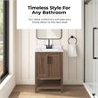 OVE Vegas 24 in. Single Sink Vanity in Spiced Walnut Matte Black