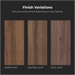 OVE Vegas 24 in. Single Sink Vanity in Spiced Walnut Matte Black