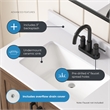 OVE Vegas 30 in. Single Sink Vanity in Spiced Walnut Matte Black