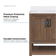 OVE Vegas 30 in. Single Sink Vanity in Spiced Walnut Matte Black