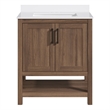 OVE Vegas 30 in. Single Sink Vanity in Spiced Walnut Matte Black