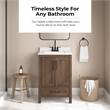OVE Kansas 24 in. Single Sink Vanity in Spiced Walnut Matte Black