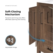 OVE Kansas 24 in. Single Sink Vanity in Spiced Walnut Matte Black