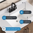 OVE Kansas 30 in. Single Sink Vanity in Spiced Walnut Matte Black