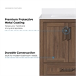 OVE Kansas 30 in. Single Sink Vanity in Spiced Walnut Matte Black