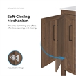 OVE Kansas 30 in. Single Sink Vanity in Spiced Walnut Matte Black