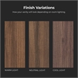 OVE Kansas 36 in. Single Sink Vanity in Spiced Walnut Matte Black