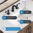 OVE Kansas 36 in. Single Sink Vanity in Spiced Walnut Matte Black